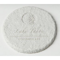 Round Limestone Textured Coaster